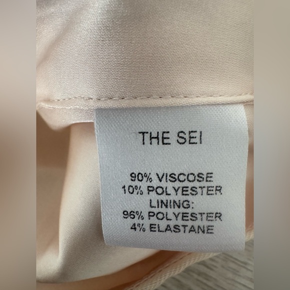 The Sei Asymmetrical Pleat Top Cream One Shoulder NWT Size 6 Designer Blouse - Picture 6 of 10